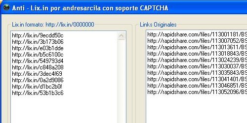 limpiar enlaces lix.in quitar captcha lix.in