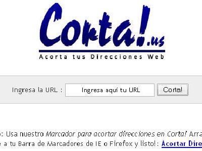 Ahora acortar direcciones en Corta.us será mucho más fácil y con sólo 1 click