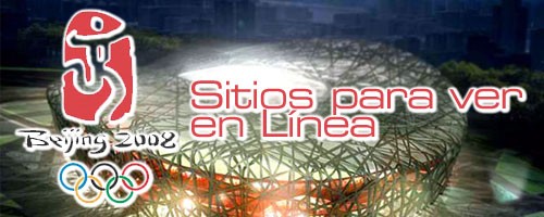 Imagen de sitios para ver las olimpiadas en línea en Beijing 2008
