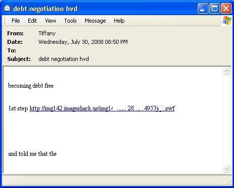 spam correo en flash