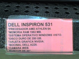 dell inspiron con windows visto