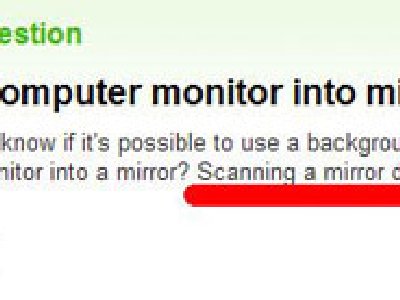 Cómo transformar el computador en un espejo?