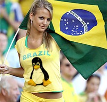 linux brasil alto uso pais