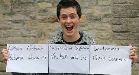 Captain Fantastic Faster Than Superman Spiderman Batman Wolverine Hulk And The Flash Combined