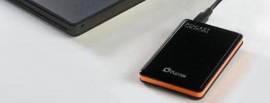 Imagen de disco duro externo con 120GB de almacenamiento