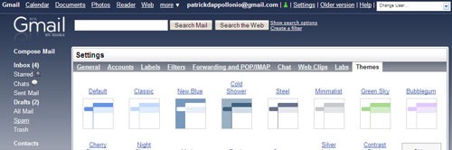 gmail soporte themes
