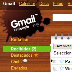 gmail tema diseño
