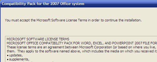 compatibilidad office 2007 2003