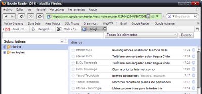 Estilo Minimalista para Google Reader