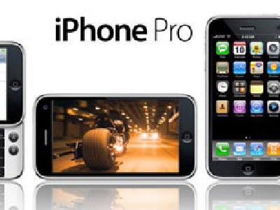 Un iPhone modificado en Photoshop, iPhone Pro
