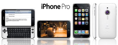 Un iPhone modificado en Photoshop, iPhone Pro