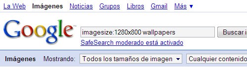 imagen tamaño especifico google busqueda