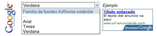 adsense tipografia