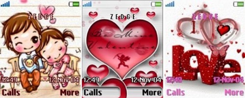themes sony ericsson enamorados valentin
