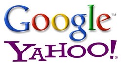 google yahoo logos