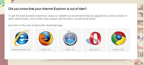 internet explorer 6 alarma