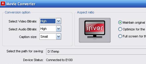 iriver movie converter