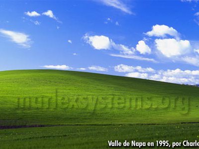 Histórica del fondo de pantalla por defecto de Windows XP