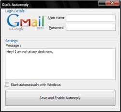 gtalk autoreply respuesta automatica