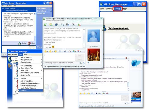versiones de messenger