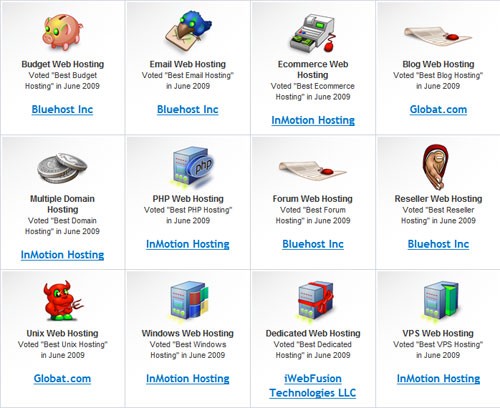web hosting awards