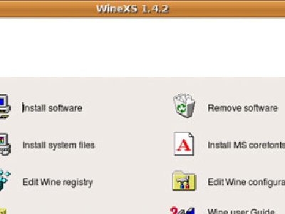 WineXS, asistente gráfico para configurar Wine