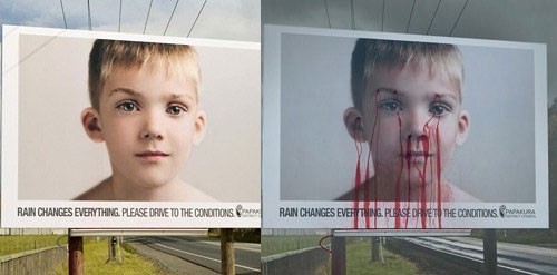 cartel sangrante
