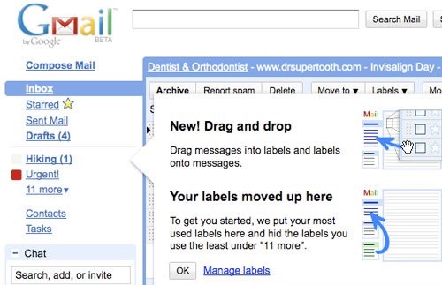 gmail etiquetas