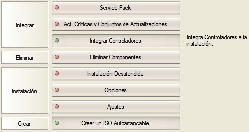 Imagen de detección de datos en nLite para Windows XP