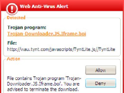 Advertencia: Trojan-downloader en whos.amung.us