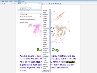 Nueva función de traducción de documentos en Google Docs