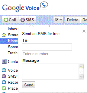 SMS Gratis en Google Voice