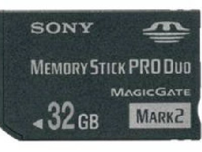 32 GB ahora en una Memory Stick Pro Dúo