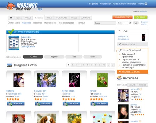 Mobango screenshot
