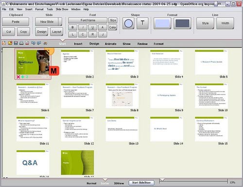 OpenOffice con interfaz Ribbon