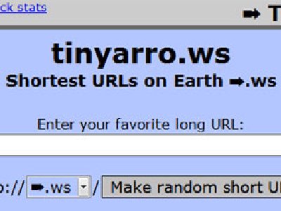 Urls realmente cortas y curiosas con TinyArro.ws