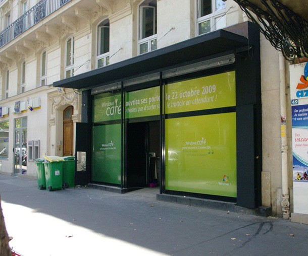 Imagen del café de Windows en París Imagen del café de Windows en París
