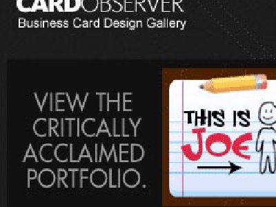 Diseños de Tarjetas de Presentación en Bussiness Cards Observer