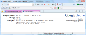 chrome en IE