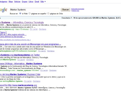 Google cambiando el estilo de sus páginas de resultados
