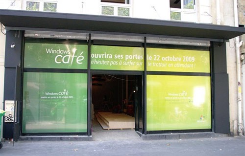 Café en Paris de Microsoft y Windows 7