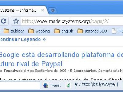 Extensión para Google Chrome: Cliente Twitter