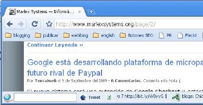 Extensión para Google Chrome: Cliente Twitter