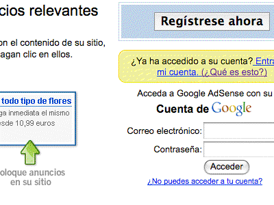 Fallo de inicio de sesión de Adsense hace que Google implemente doorway