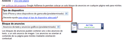 Adsense para móviles