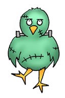 Franken-Twitter bird