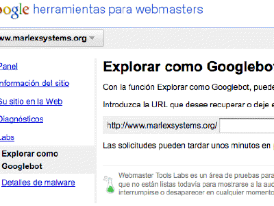 Google Webmasters Labs: Detección de Malware y rastreo de Googlebot