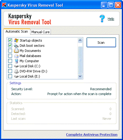 Kaspersky Virus Removal Tool