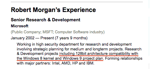Robert Morgan en LinkedIn