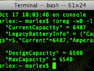 Conocer el estado de la Batería de un Macbook, Macbook Pro o Air
